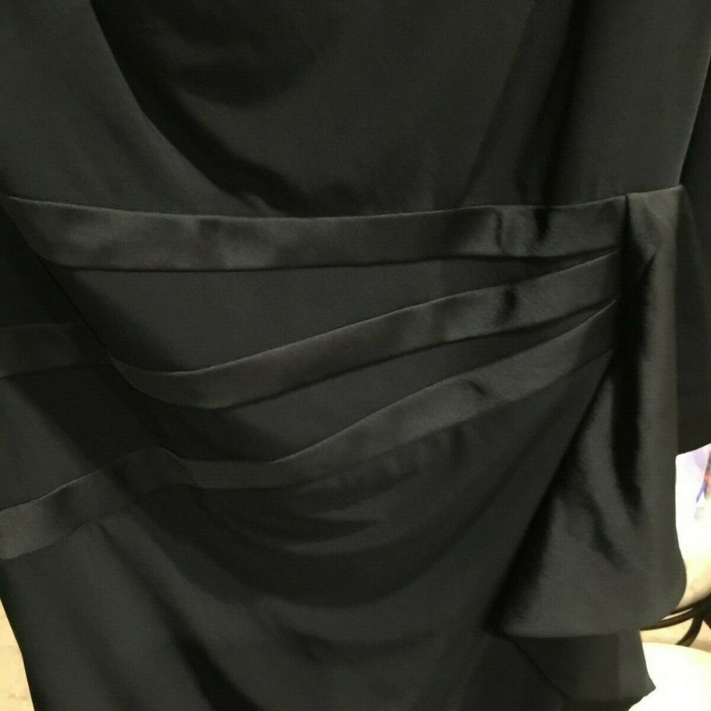 NEW BLACK CHAPS RUFFLE COCKTAIL DRESS M - Picture 16 of 16